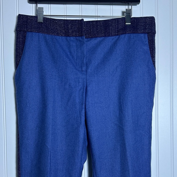 Women’s Blue Pants Billy Reid size 8 Pockets Zipper Business Casual - Picture 2 of 13